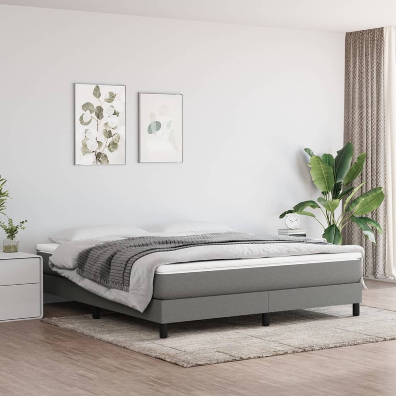 Matelas de lit  ressorts ensachs Gris fonc 160x200x20 cm