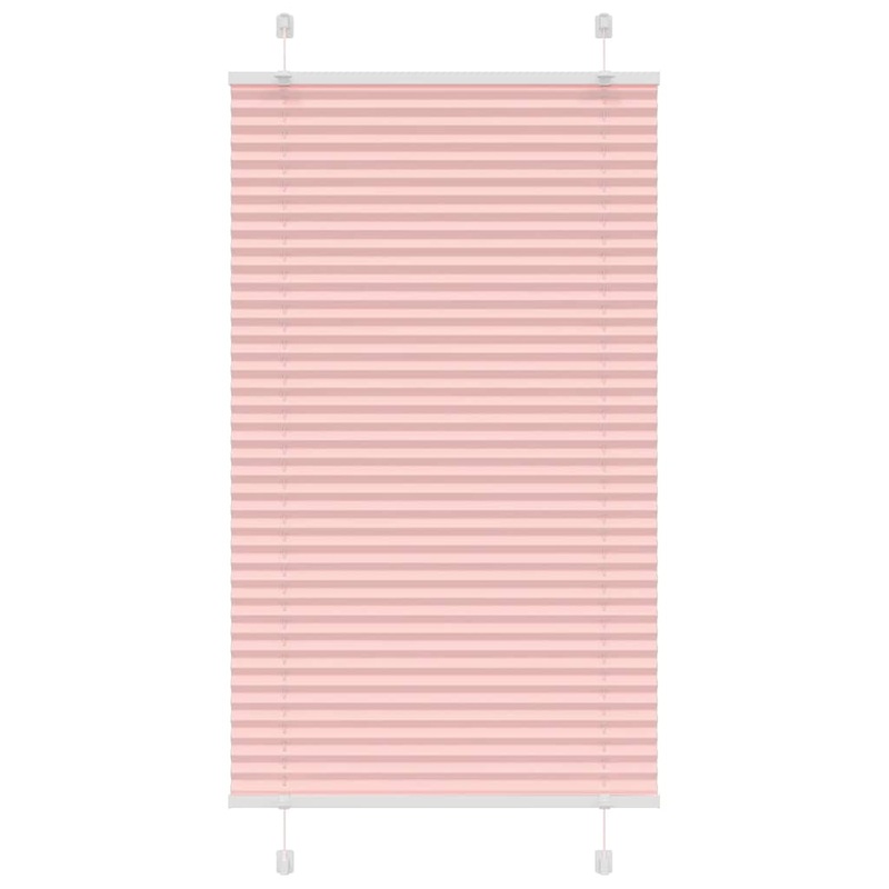 Store pliss rose 80x150 cm largeur du tissu 79,4 cm polyester