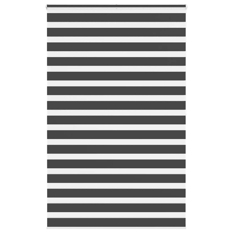 Store zbre noir 145x200 cm largeur du tissu 140,9 cm polyester