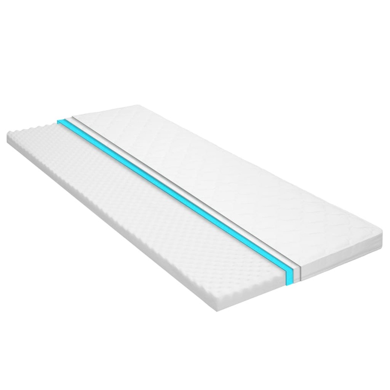 Sur-matelas 90 x 200 cm Mousse froide Profil d'uf 6 cm