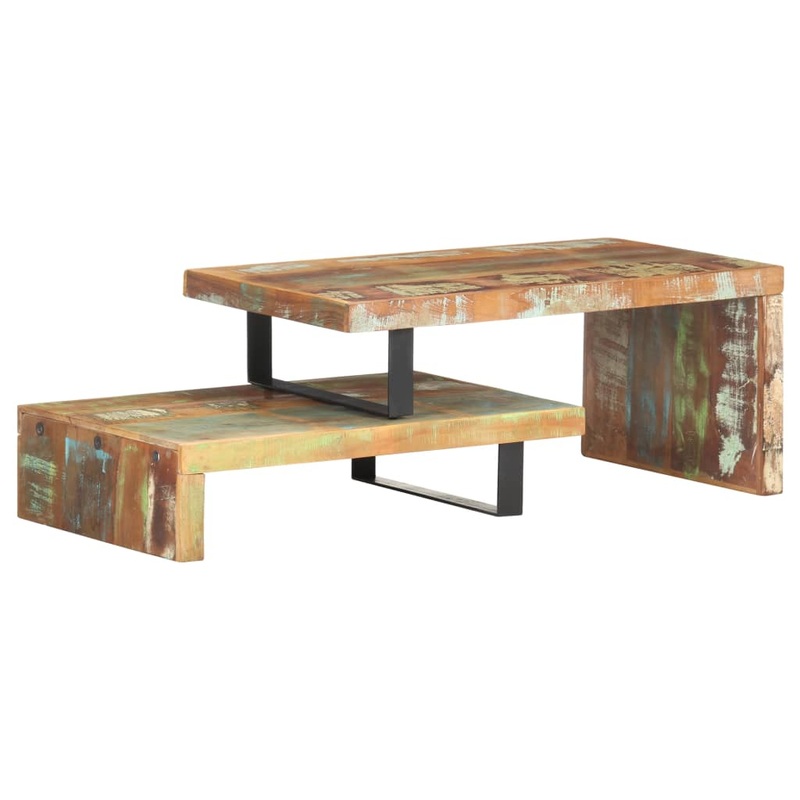 Ensemble de table basse 2 pcs Bois de rcupration massif