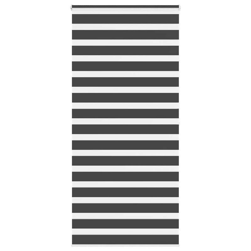 Store zbre noir 100x200 cm largeur du tissu 95,9 cm polyester