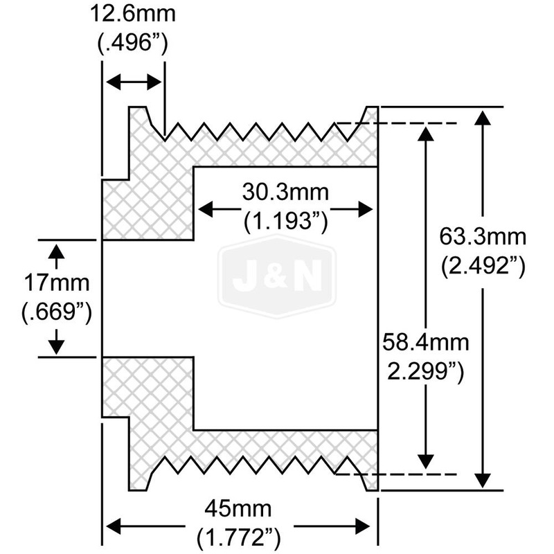 208-12001-JN J&N Electrical Products Pulley