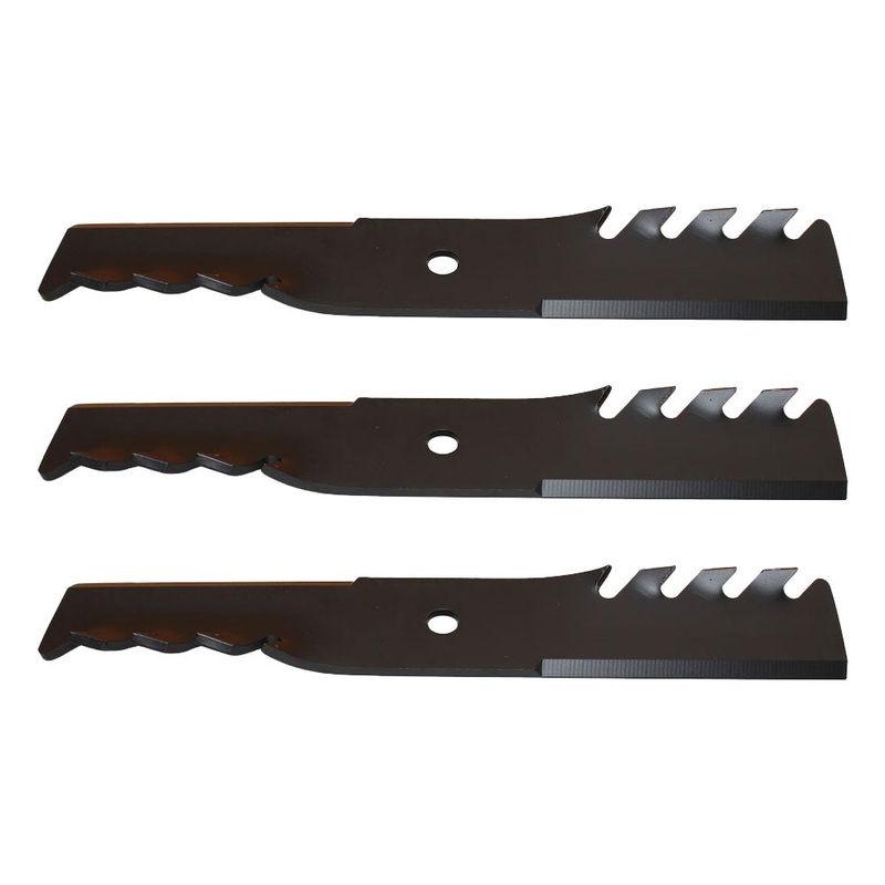 (3) Toothed Mulching Blades fits Bad Boy 48" Zero Turn Mower Repl. 038-4826-00