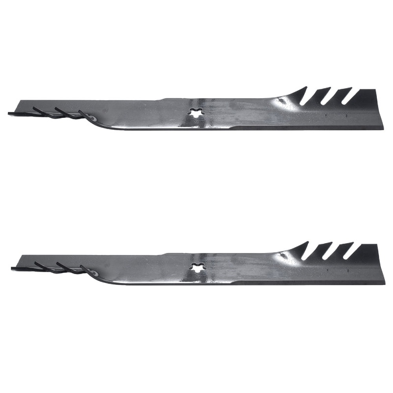 (2) Toothed Mulching Mower Blades fits Ariens 42" Decks Replaces 21546095