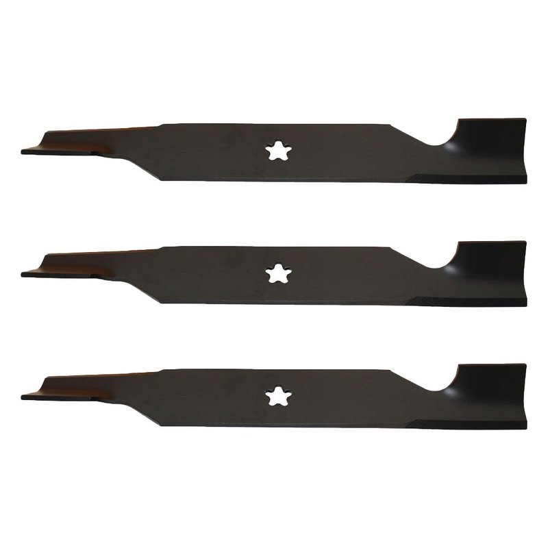 (3) Hi Lift Bagging Blades Fits Poulan Pro Riding Mower 54" Deck Repl. 532187256