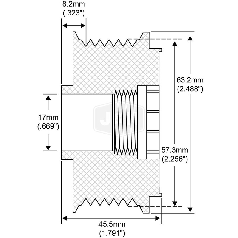 206-52014-JN J&N Electrical Products Pulley