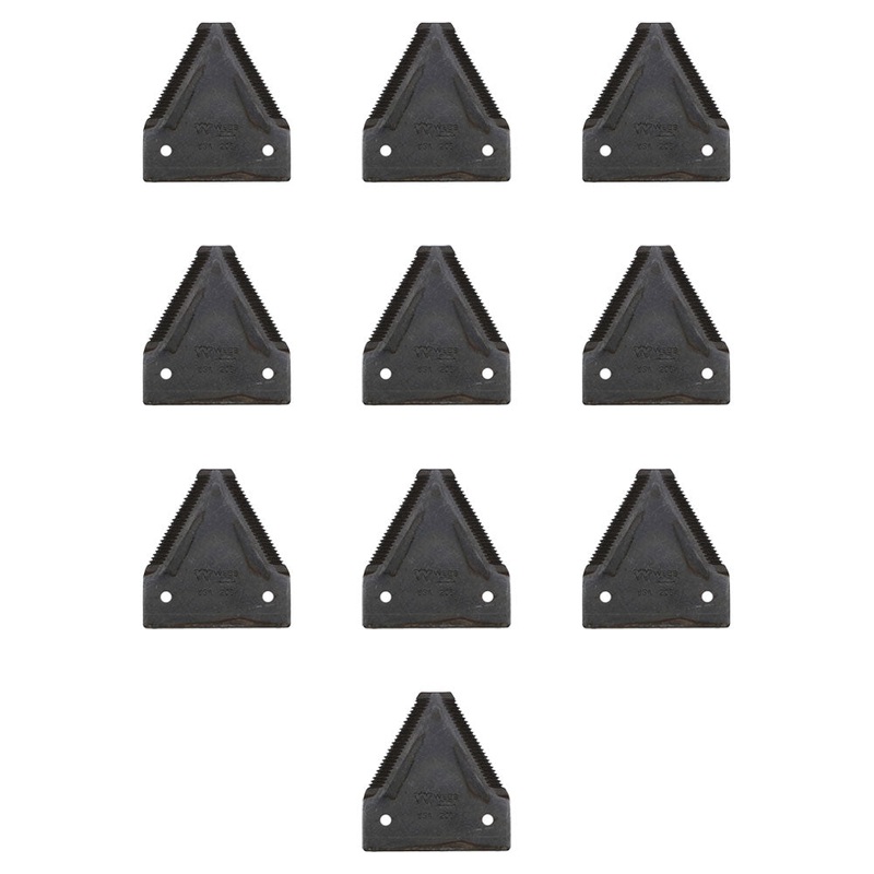 Sickle Section Shape 2 TS XH Black Anvil 10 Pack Fits Case IH 8830 8840 9622744