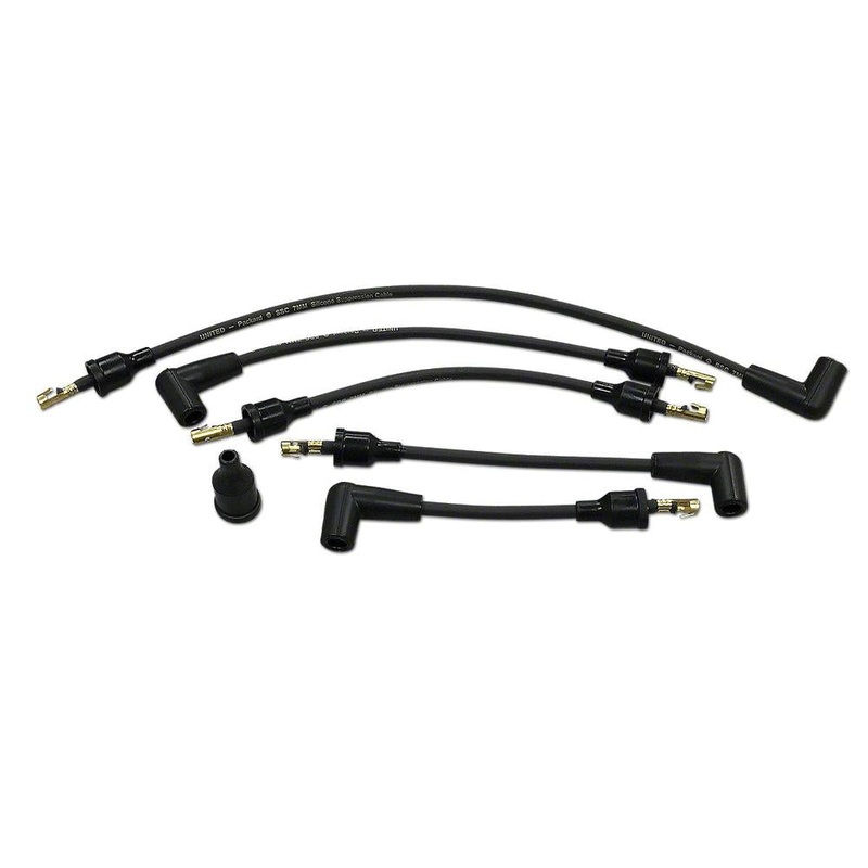 FDS4315 Spark Plug Wiring Set with 90 degree boots, 4-cyl. Fits Ford