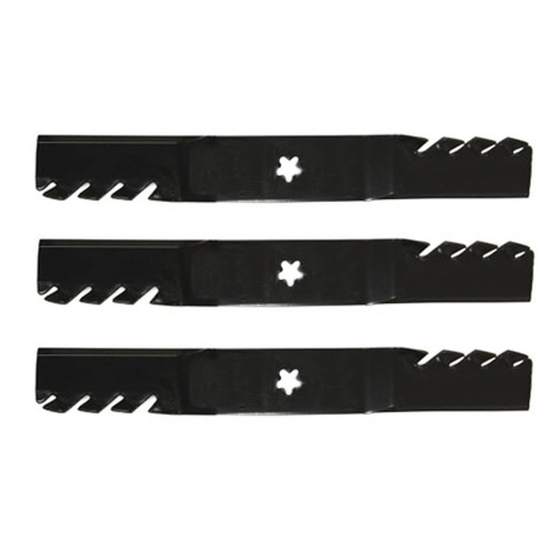 (3) Mulch Mower Blades Fits Craftsman Riding Mower 54" Deck 187254 187255 187256