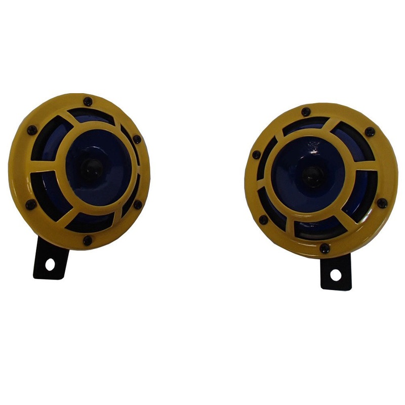 12V Hella Yellow Grill Horn Set Fits Universal Products Replaces 12V-HELLA-YLW