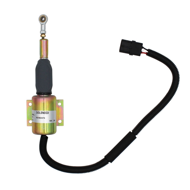 Fuel Shut-off Solenoid Fits John Deere Replaces RE502474