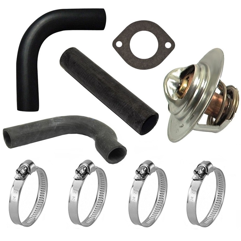 364126X1 Rad. Hose Kit w/ Clamps, Thermostat & Gaskets Fits Massey Ferguson