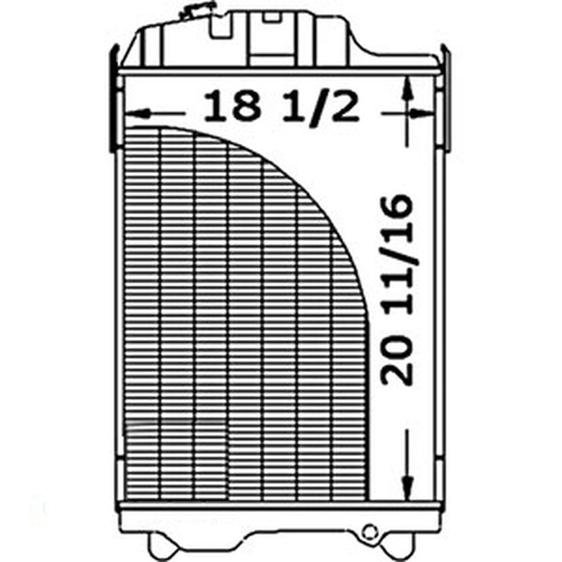Radiator Fits John Deere Replaces AL176542