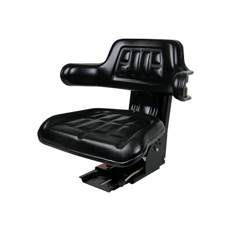 Black Universal Tractor Seat - Plain Fits Universal Products Replaces 510000BK