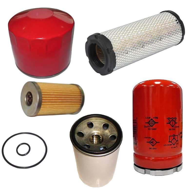 5-Piece Filter Set Fits Massey Ferguson Replaces 3653390M1