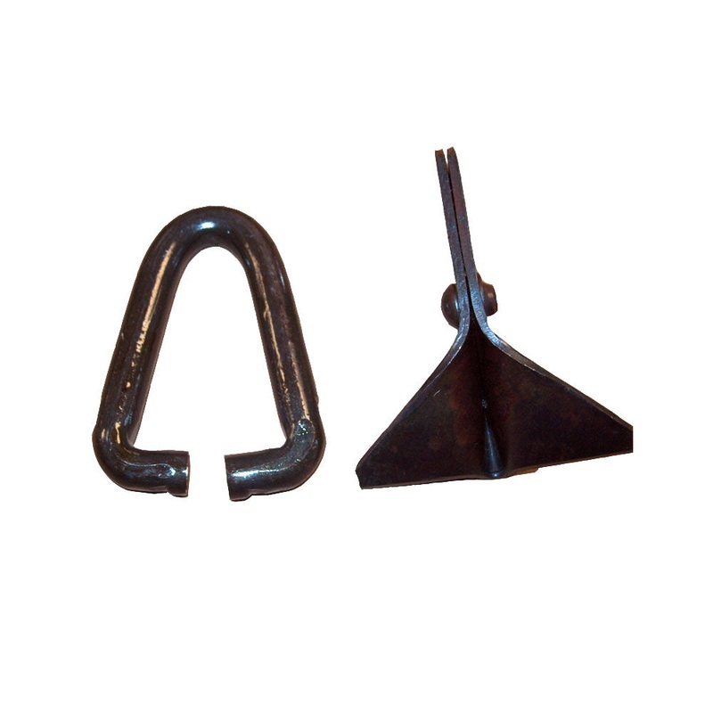Flail blade with hanger link. Fits John Deere Replaces 125-2130B