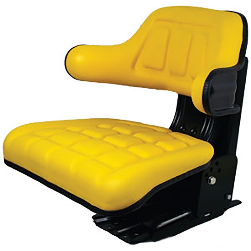 Yellow Wrap Around Seat with Arms Fits John Deere Replaces TS1040ATSP