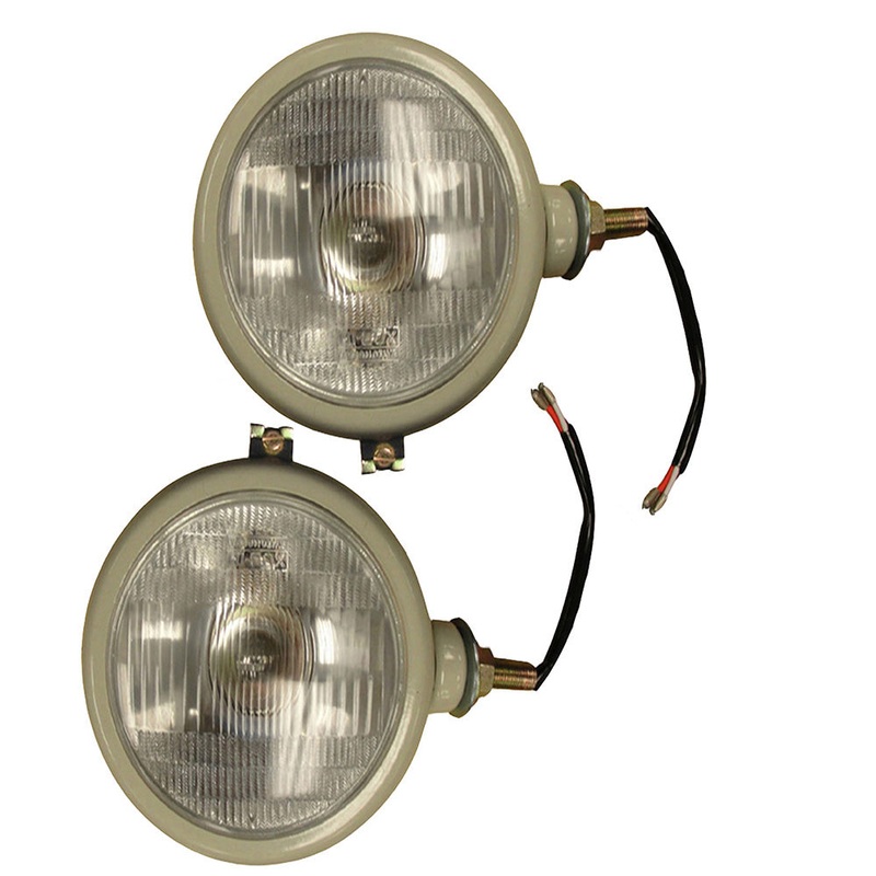 310066F-12V Right & Left Hand Grey Headlamp Lights Fits Universal Products