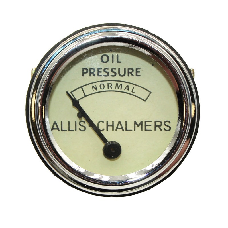 Chrome Bezel Oil Pressure Gauge Fits John Deere Replaces ABC004