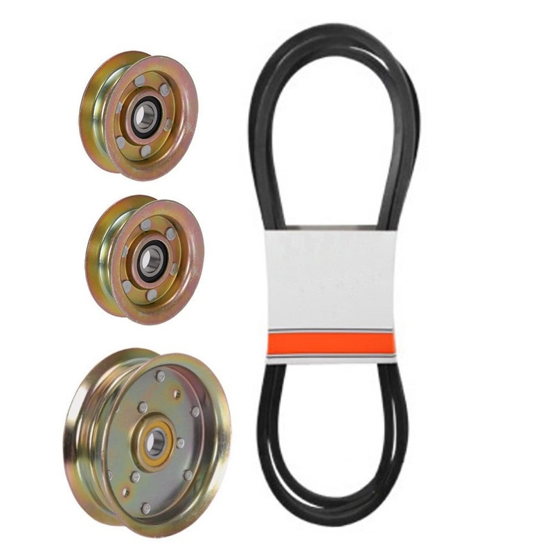 Mower Deck Belt & Idler Pulley Set Fits John Deere Replaces GX20305