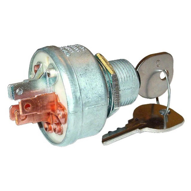 Ignition Switch with 2 Keys Fits Case/International Harvester Replaces 107682C1