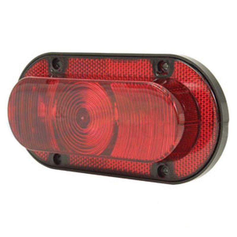 Red LED Warning Light Fits White