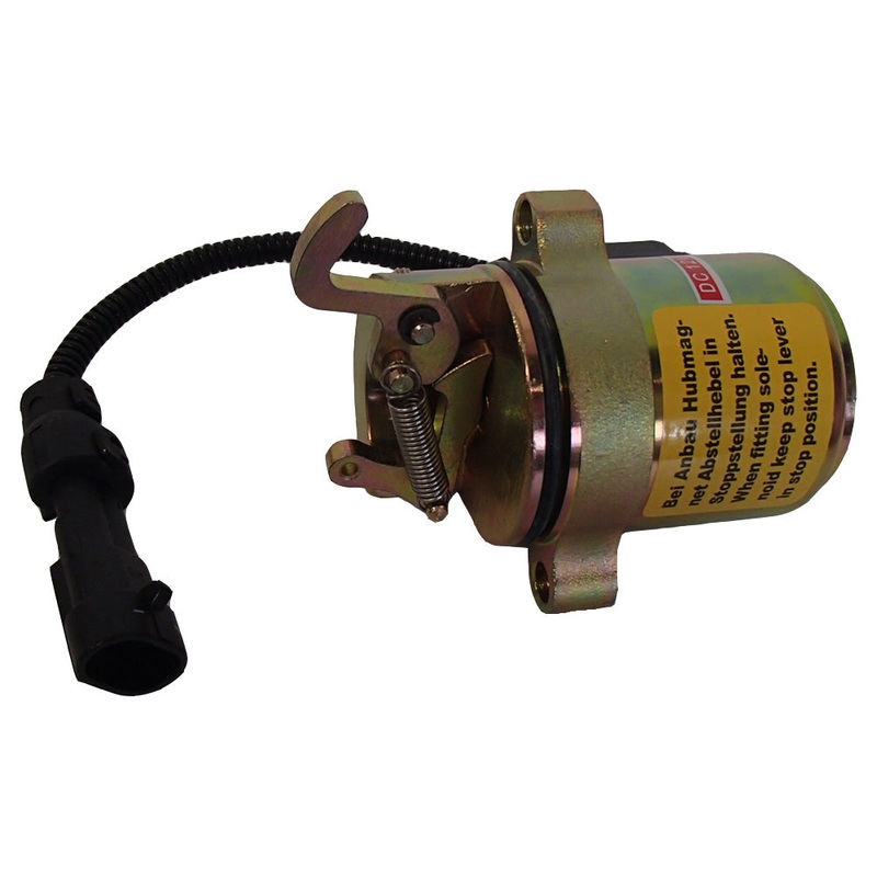 Fuel Shutoff Solenoid with Wire Harness Fits Bobcat Replaces 11715004