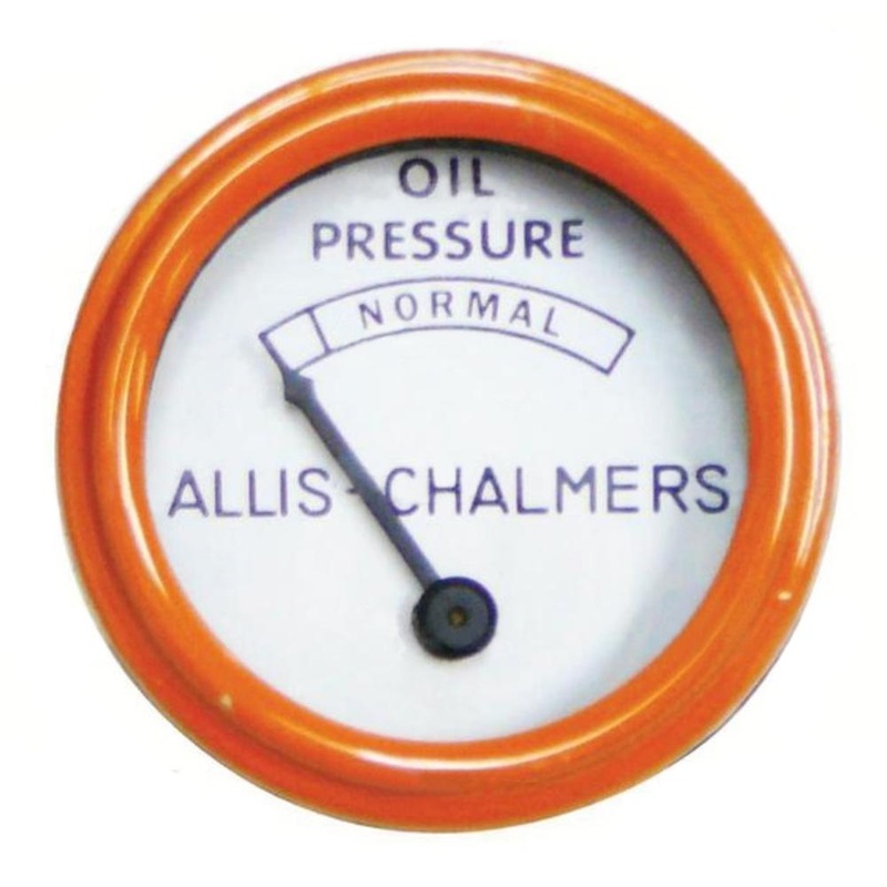 Orange Bezel Oil Pressure Gauge Fits Allis Chalmers Replaces 70207834V