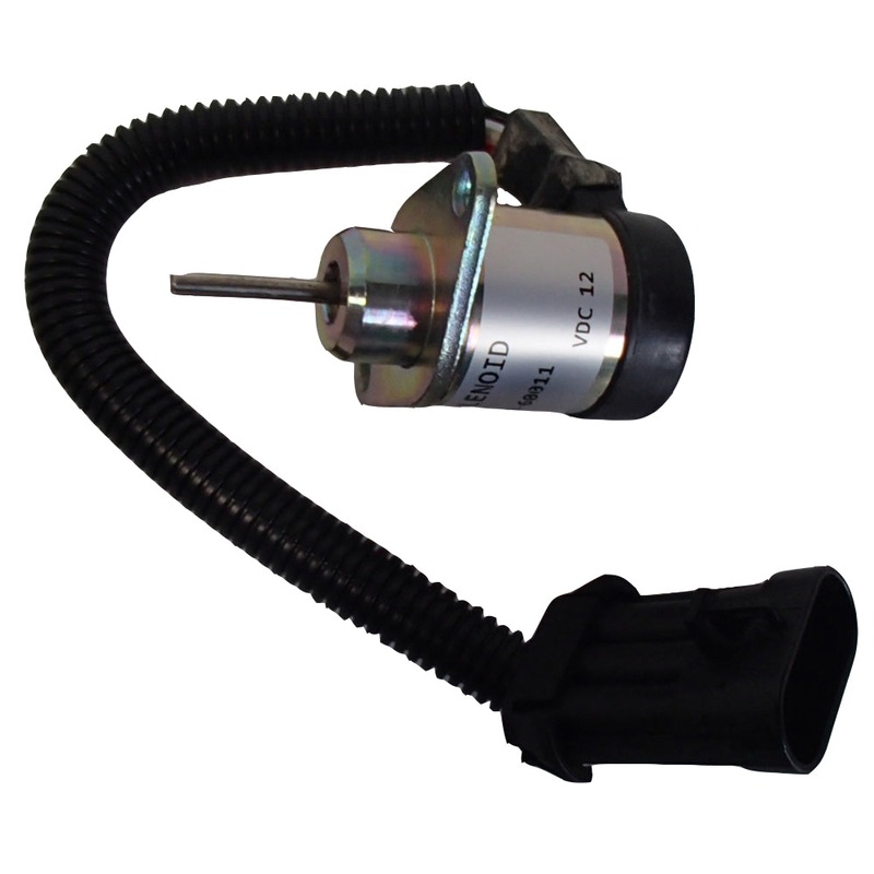12V Fuel Shutoff Solenoid Fits Kubota Replaces 1J710-60011