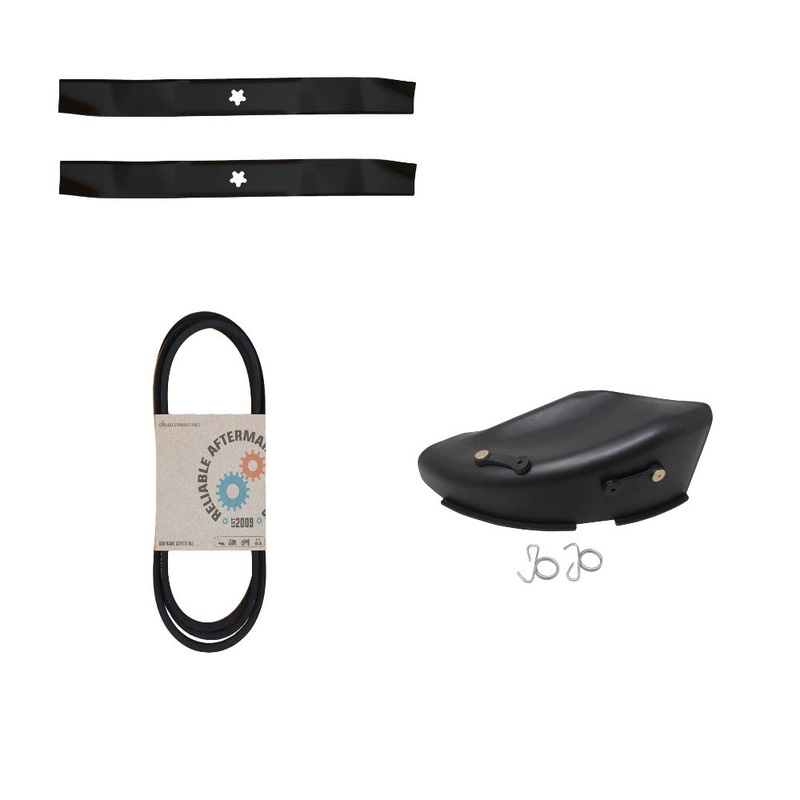 Blades w/ Deck Belt & Mulch Plate Kit Fits AYP Replaces 136420