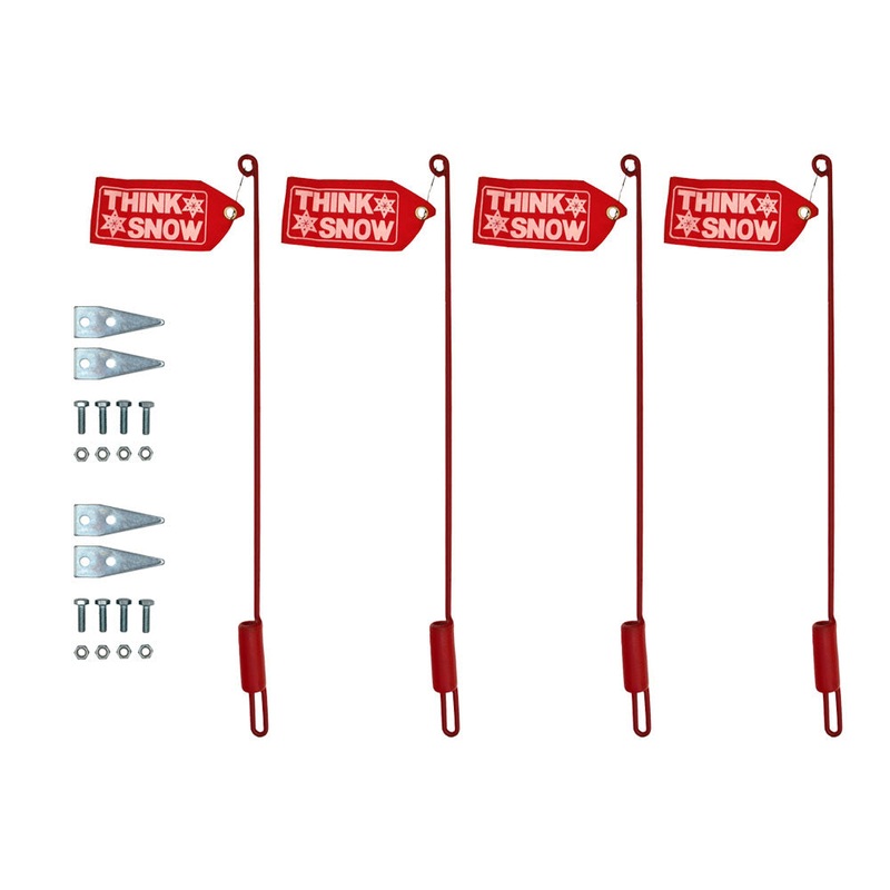 Qty 2: 27" Blade Marker Stick w/ Flag Fits Universal Products Replaces 1308210