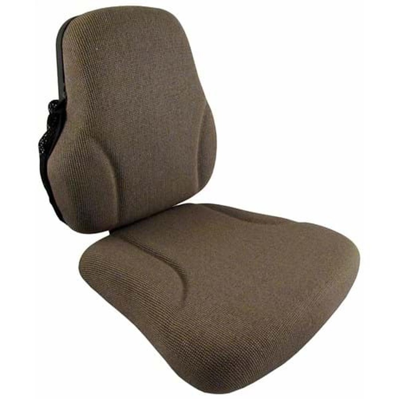 Brown Fabric Side Kick Seat Fits John Deere Replaces RE174400