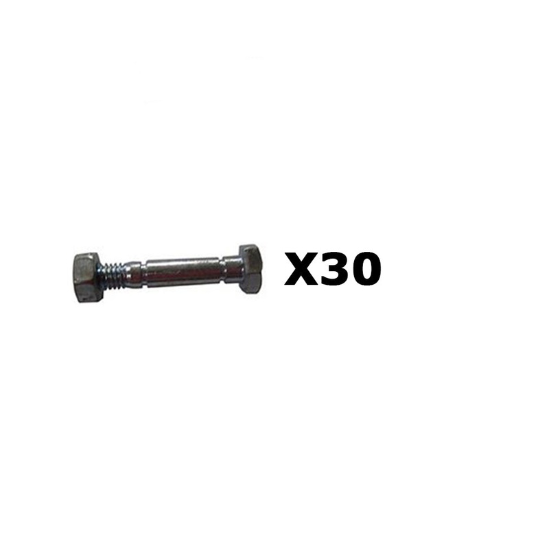 Qty 30: 2-1/8" x 5/16" Shear Pin with Nut Fits Snapper Replaces 13865