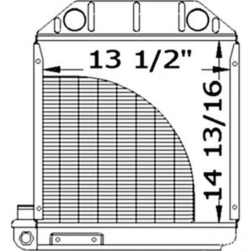 Radiator Fits Ford/New Holland Replaces 24152