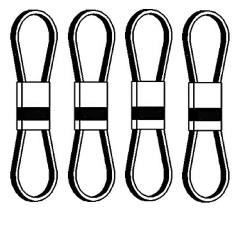 Main Drive Belt (Set of 4) Fits Ford/New Holland Replaces 274224