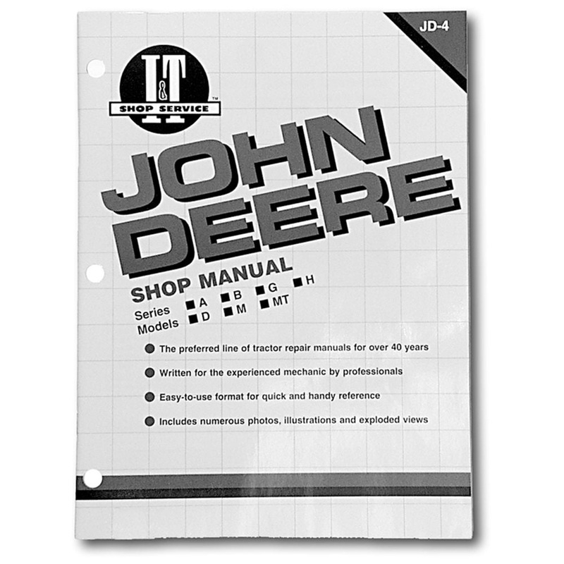 Shop Manual Fits John Deere Replaces 281105