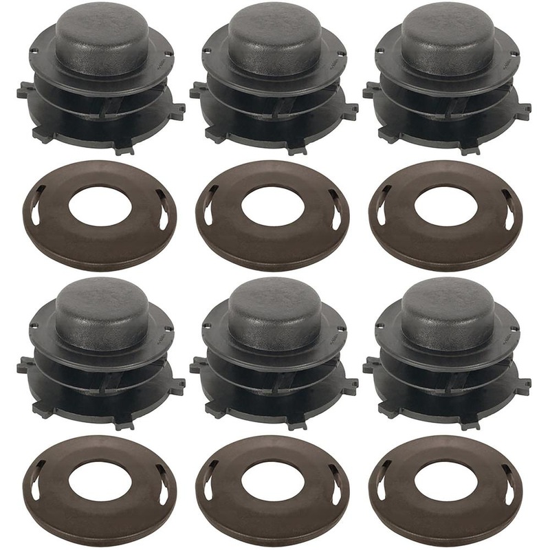 Qty 6: Trimmer Head Spool & Cap Cover Fits Stihl Replaces 4002-713-3017