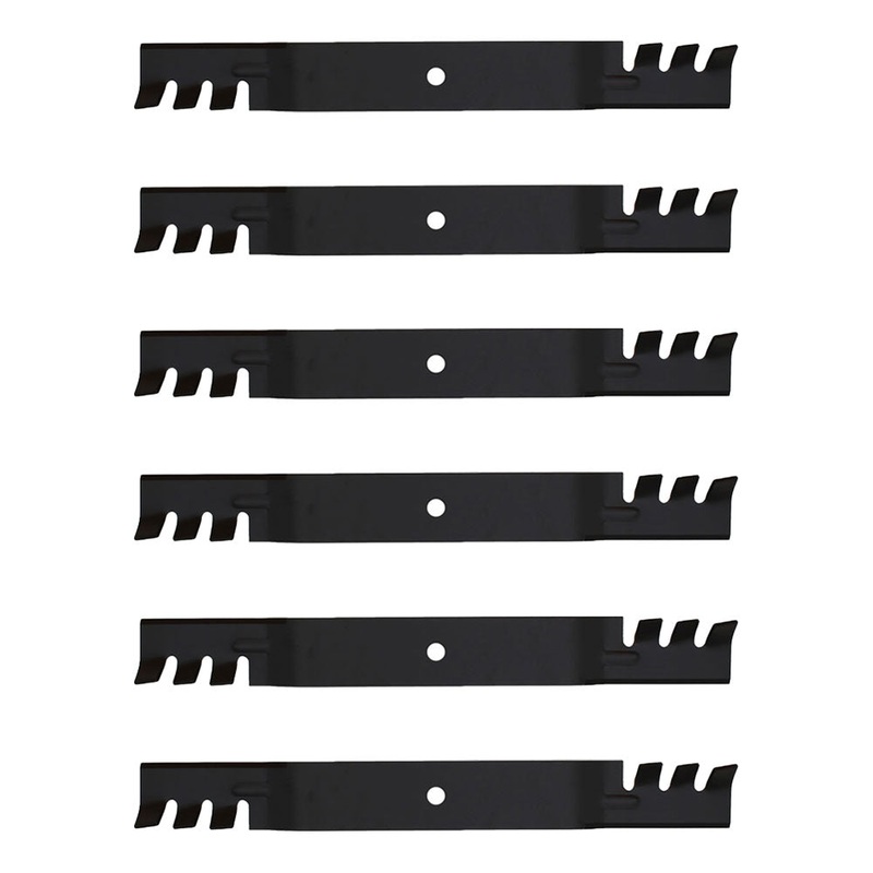 Qty 6: Toothed Mulching Blade Fits Exmark Replaces 106-2247-03