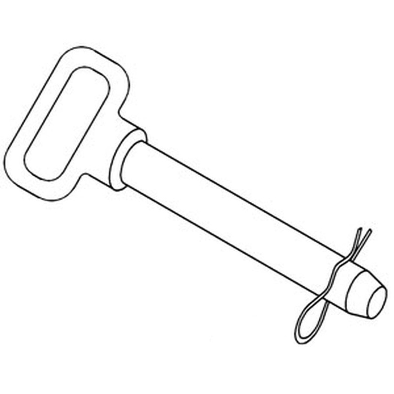 Red Handle Hitch Pin Fits John Deere Replaces PM01500