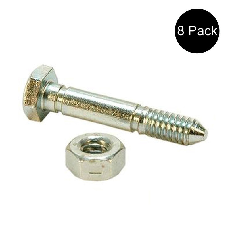 Qty 8: 1-9/16" x 1/4" Shear Pin with Nut Fits John Deere Replaces A122156