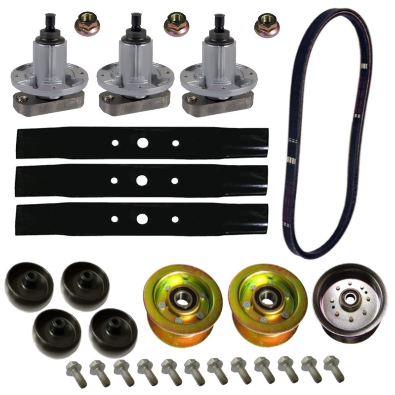 48" Deck Rebuild Kit XHT Blades w/ Wheels Fits AYP Replaces 137266
