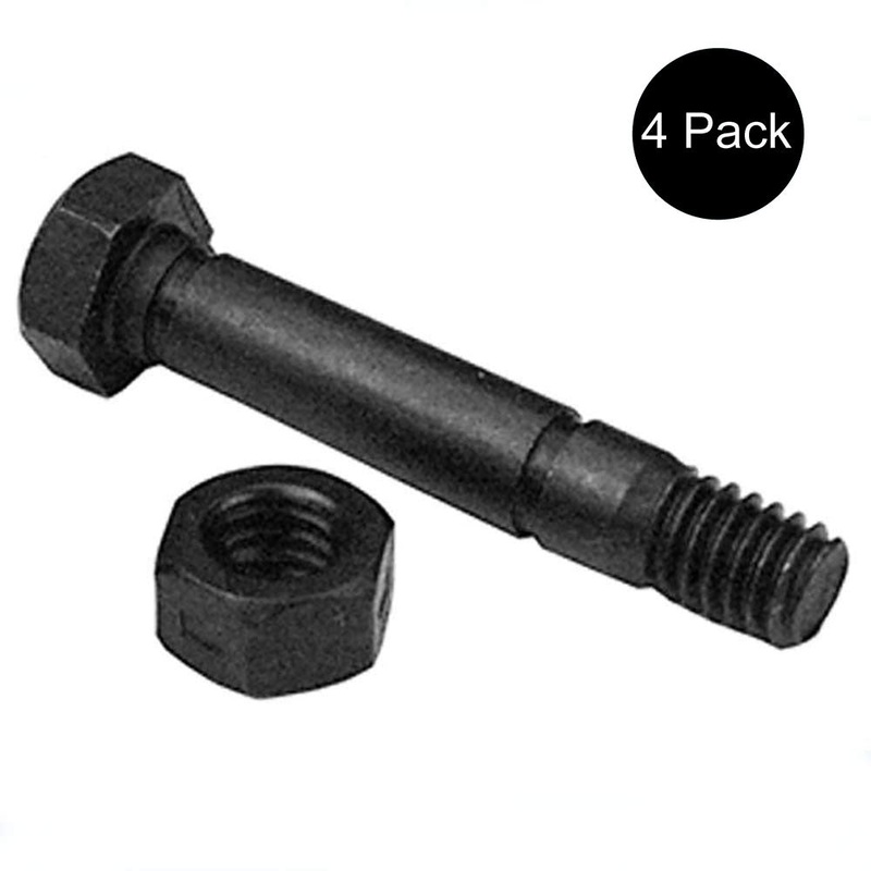 (4) Pack Shear Pins w/ Nuts for MTD Ariens Snow Blower 52100100 712-0158
