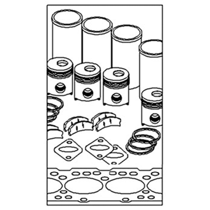 IK159 STD In-Frame Engine Overhaul Kit Fits Case-IH Tractors 238 353 383 385 395