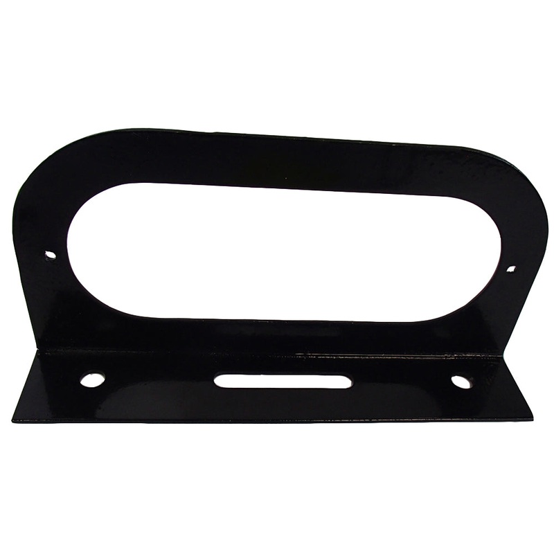 Black Metal Light Mounting Bracket fits 6" Oval LED Brake Stop Turn Tail Light
