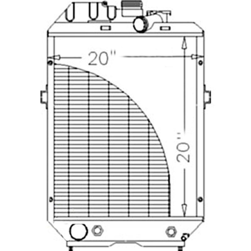Radiator Fits Ford/New Holland Replaces 82010661