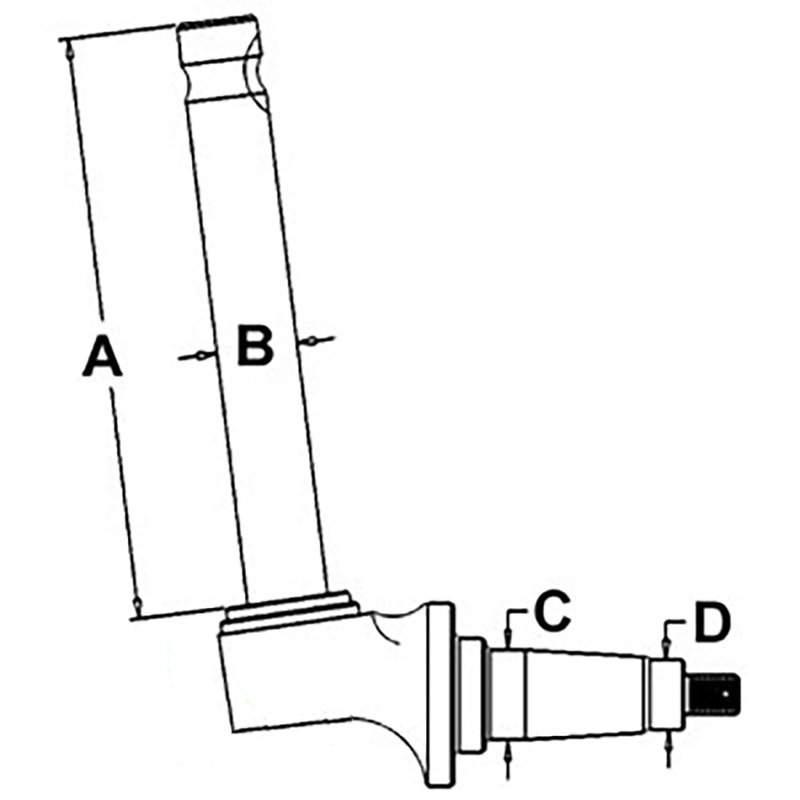 Spindle Fits Case/International Harvester Replaces 3125872R91
