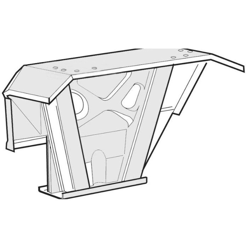 Flat Top Fender - Left Hand Fits Allis Chalmers Replaces 72090417
