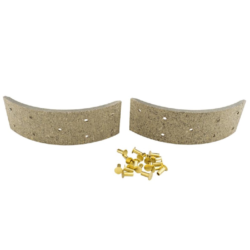 Brake Shoe Linings with Rivets Fits Allis Chalmers Replaces 218576