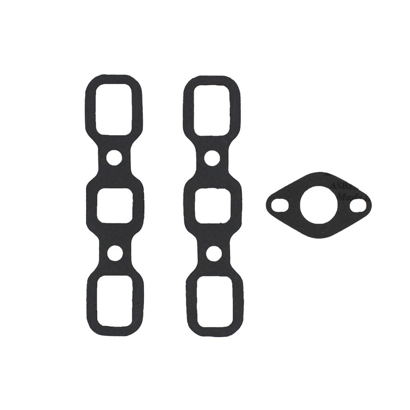 3-pc Exhaust Manifold Gasket Set Fits Ford/New Holland Replaces 86559265